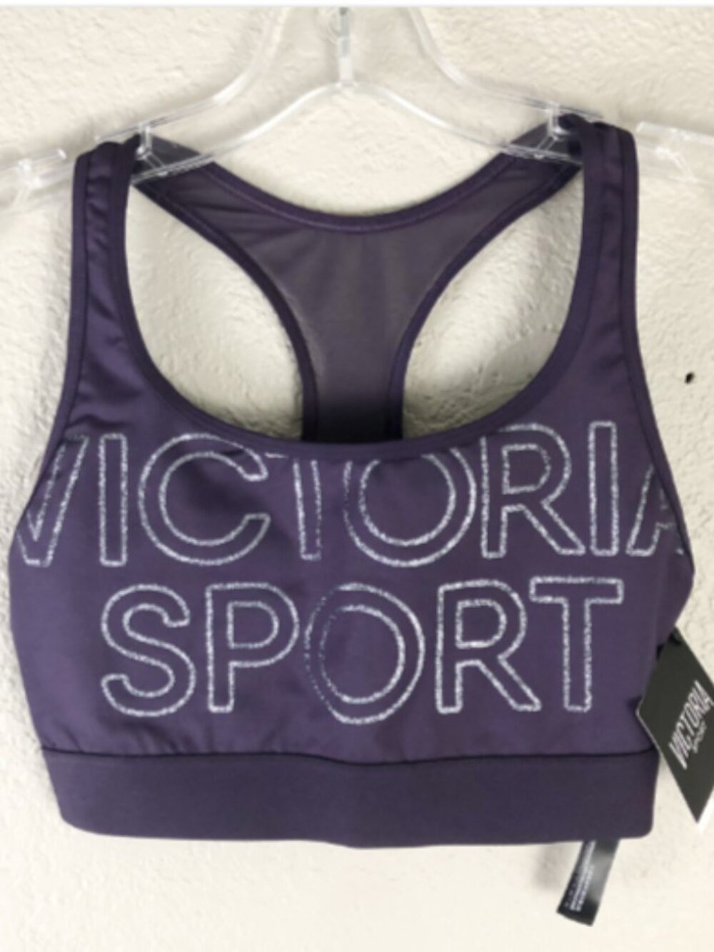 NEW Victoria's Secret The Player Racerback Sport Bra Plum Purple